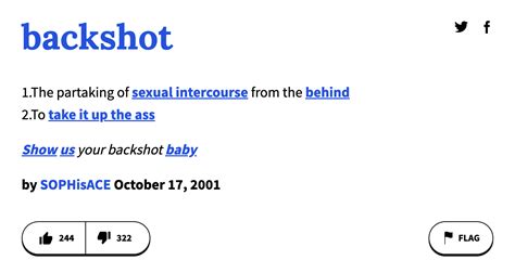 backshots|Urban Dictionary: backshot